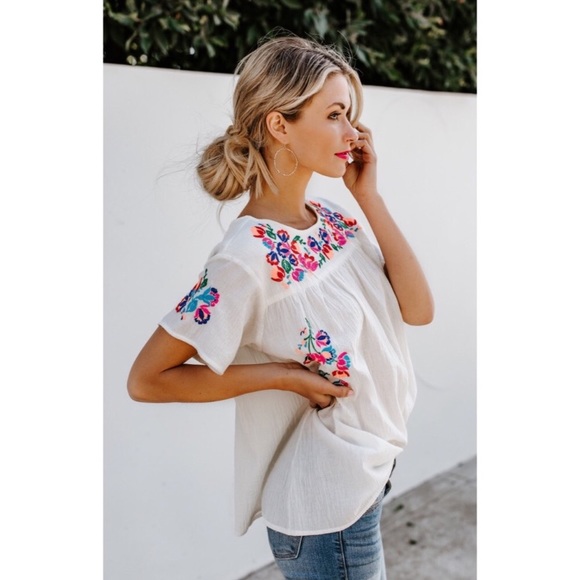 Floral Embroidered Top - Picture 4 of 5